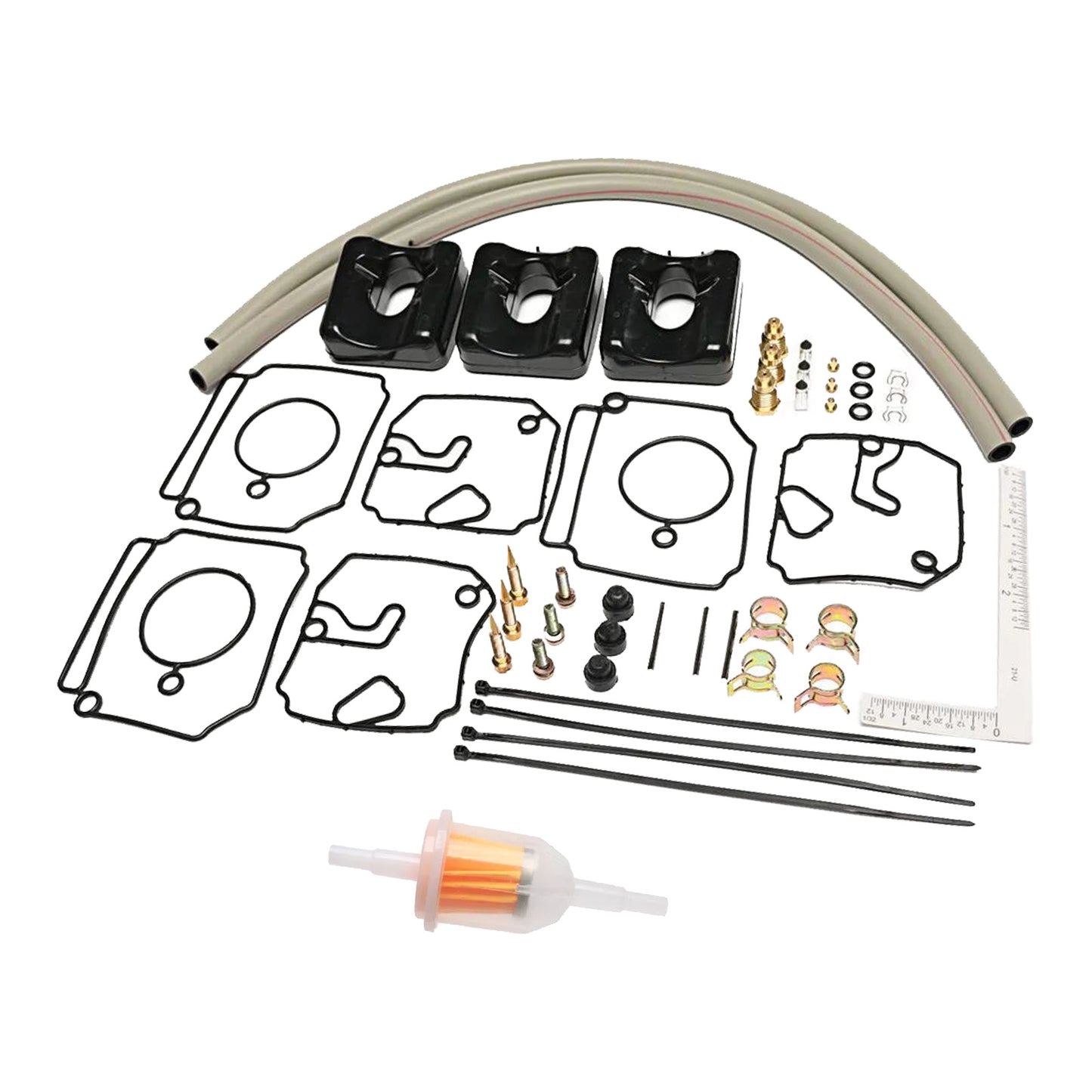 {{ 3xCarburetor Carb Rebuild Kit Suitable ForYamaha 2 Stroke 40/50HP Outboard Motor }} - Buy Car Parts Online at {{ Kaka Auto Parts }}.