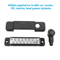 {{ 2pcs 12 Terminal Power Distribution Block Bus Bar DC 48V 12P Wiring Bars AU }} - Buy Car Parts Online at {{ Kaka Auto Parts }}.