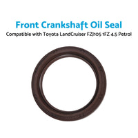 Front Crankshaft Oil Seal Timing Cover Suitable for LandCruiser FZJ105 1FZ 4.5