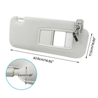 Right Side Sun Visor Sunshade With Mirror Grey Suitable For Mazda CX-9 2010–2015