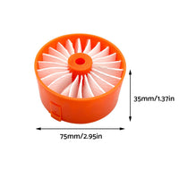 3x Filter Element Suitable For Black+Decker BDPSE1815P / BDPSE3615 / BHFEV182B / BHFEV182C