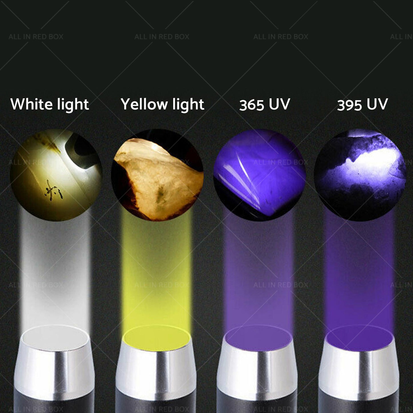 {{ Professional Gemstone Identification Light 4 in1 LED Flashlight Gemologist Tool }} - Buy Car Parts Online at {{ Kaka Auto Parts }}.