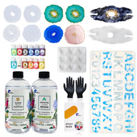 Epoxy Resin 1:1 AB Kit Craft Coating UV Color Pigment Paste Liquid Silicone Mold