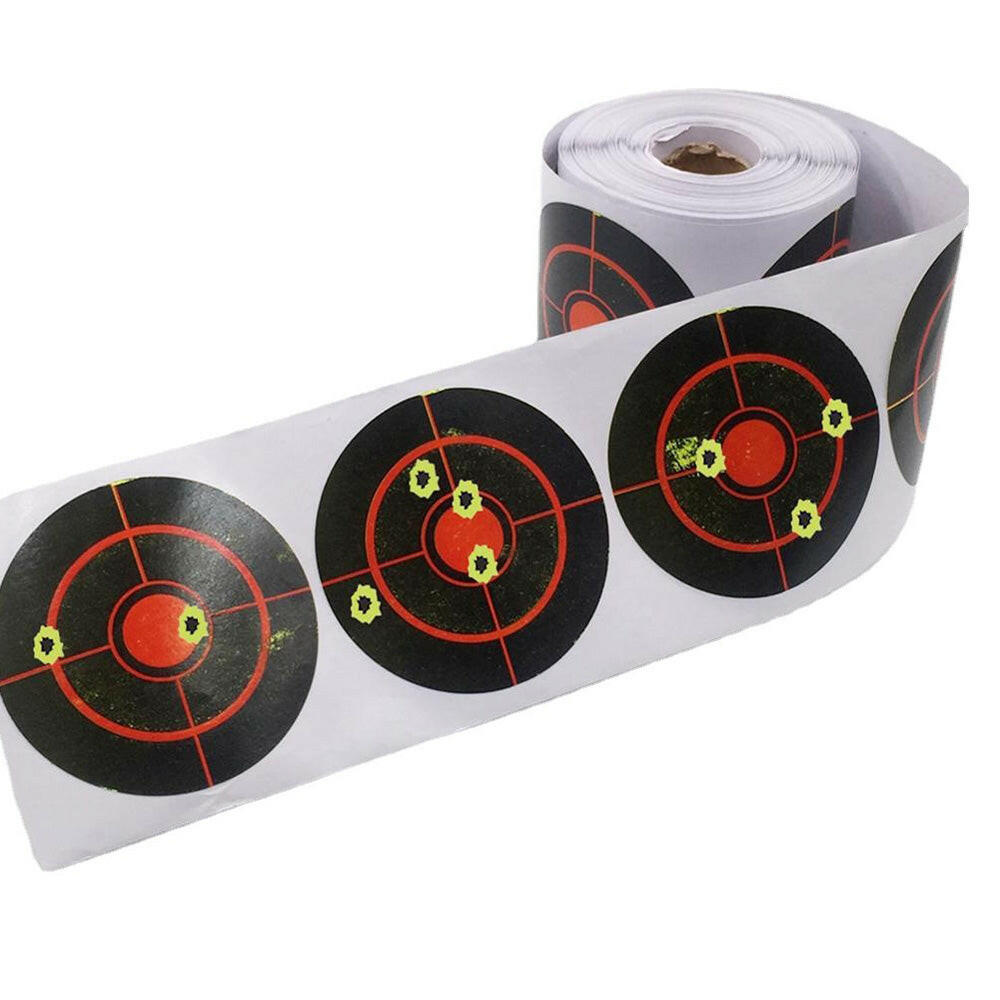 Self Adhesive Splatter Reactive Shooting Target Stickers 250x/Roll Suitable For Practice & Training
