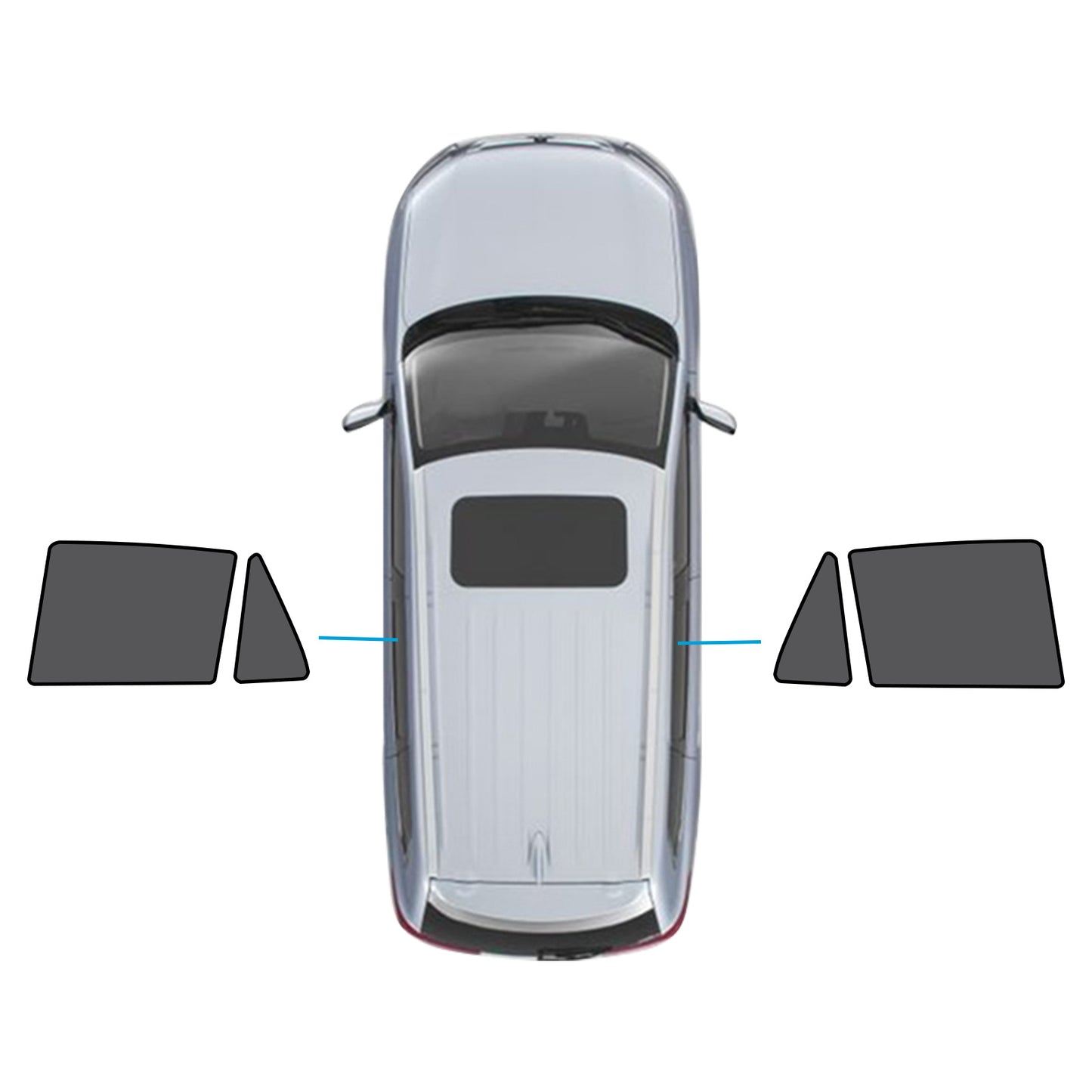 Car Window Sun Shade Magnetic Mesh Blind Suitable For BMW X5 E70 2006-2013