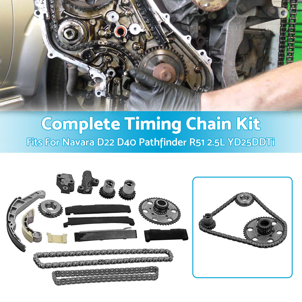 {{ Complete Timing Chain Kit For Nissan Navara D22 D40 Pathfinder R51 2. 5L YD25DDTi }} - Buy Car Parts Online at {{ Kaka Auto Parts }}.