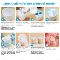 {{ 3D KEEPSAKE HANDS DIY CASTING KIT ART 1400G White Clone Model Powder for Adults }} - Buy Car Parts Online at {{ Kaka Auto Parts }}.