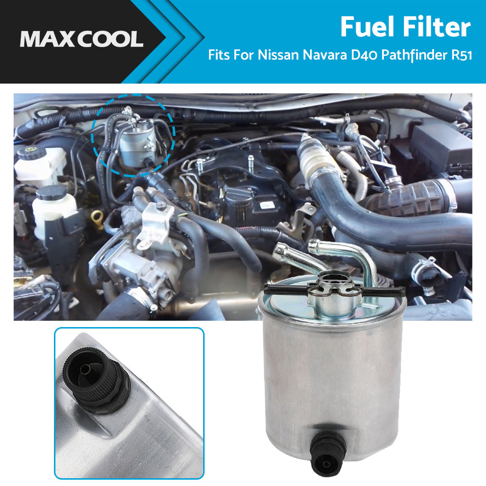 {{ Fuel Filter Fits For Nissan Navara D40 Pathfinder R51 2. 5L 4Cyl Turbo Diesel }} - Buy Car Parts Online at {{ Kaka Auto Parts }}.