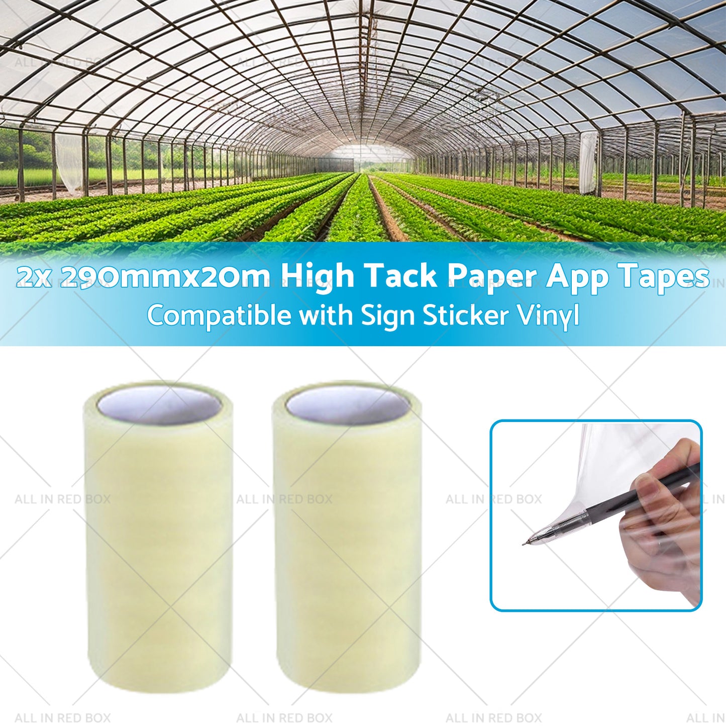 {{ 2x 290mmx20m High-Viscosity Paper Tapes Suitable for Sign Sticker Vinyl }} - Buy Car Parts Online at {{ Kaka Auto Parts }}.