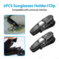 {{ 2pcs Car Glasses Holder Clip Case Sunglasses Eyeglasses Ticket Card Clip Holder }} - Buy Car Parts Online at {{ Kaka Auto Parts }}.