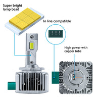 Pair of 6000K For Replace HID Xenon D1S LED Headlight Bulbs Conversion 90W 2pcs