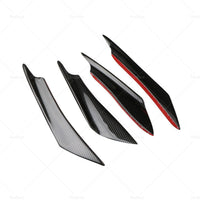 {{ 4x Carbon Fiber Car Bumper Fin Canard Splitter Diffuser Valence Spoiler Lip }} - Buy Car Parts Online at {{ Kaka Auto Parts }}.