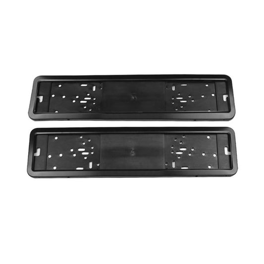 2x European License Plate Cover Frame Holder with Mounting Bracket Suitable For Standard Plates