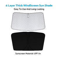 WindScreen Sun Shade Suitable For Ford Everest UA UB 2020-2024 6 Layer Thick