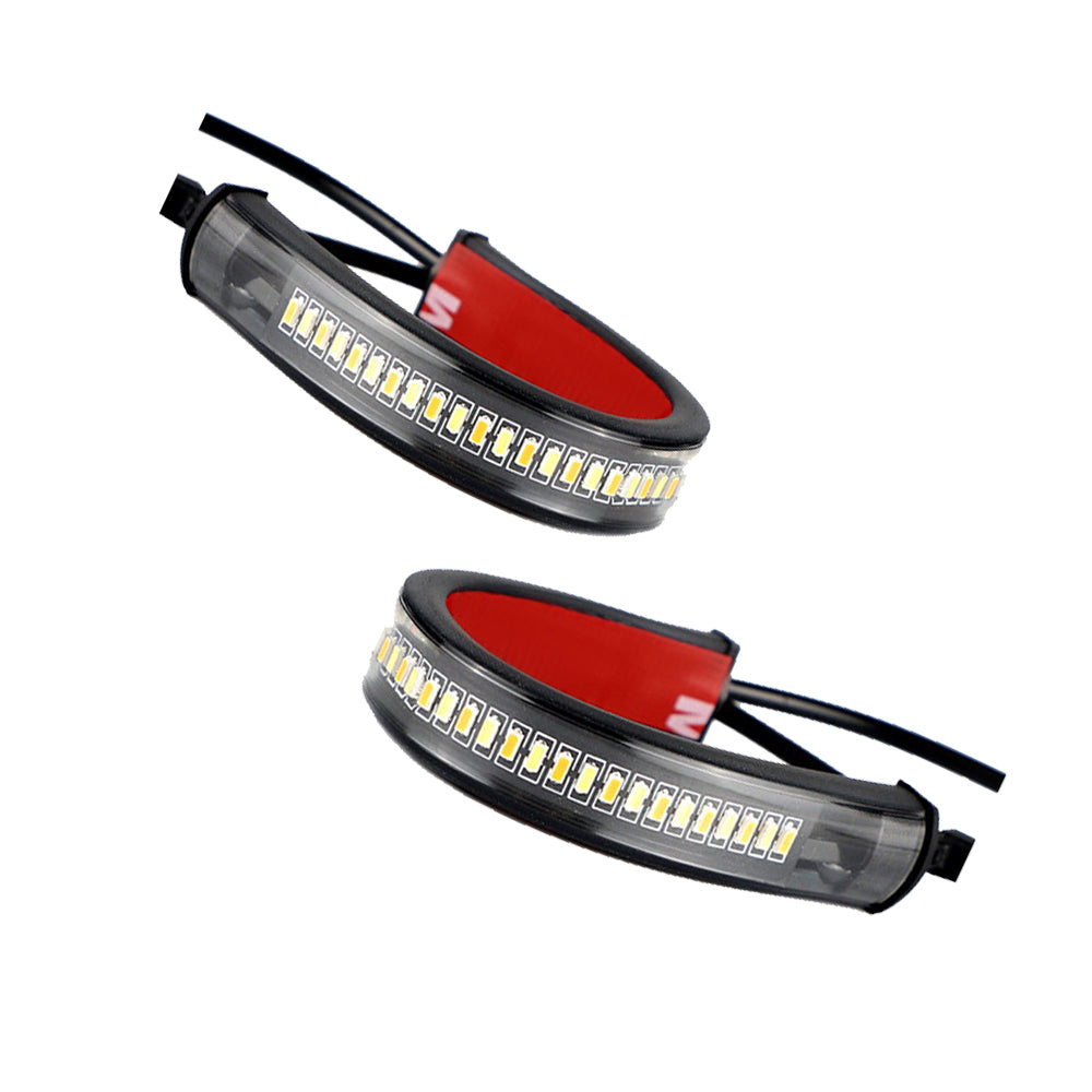 2x LED Universal Motorcycle Fork Turn Signal Indicator Blinker Amber Light Strip Suitable For Motorcycle