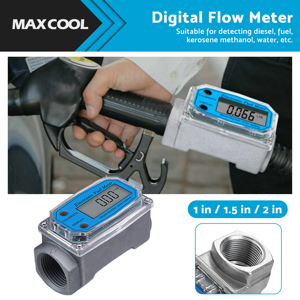 {{ 1/1.5/2 inch Turbine Digital Diesel Water Fuel Flow Meter Oval Gear Flow Gauge }} - Buy Car Parts Online at {{ Kaka Auto Parts }}.