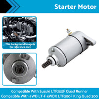 {{ Starter Motor Suitable For Suzuki LTF250F Quad Runner 4WD LT-F LTF300F King 300 }} - Buy Car Parts Online at {{ Kaka Auto Parts }}.