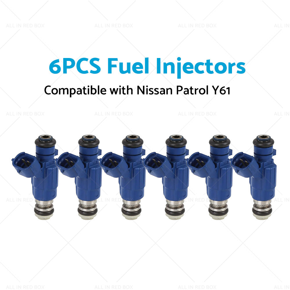 {{ 6PCS Fuel Injector Suitable For Nissan Patrol Y61 TB48DE RB25DET 16600-AA500 }} - Buy Car Parts Online at {{ Kaka Auto Parts }}.