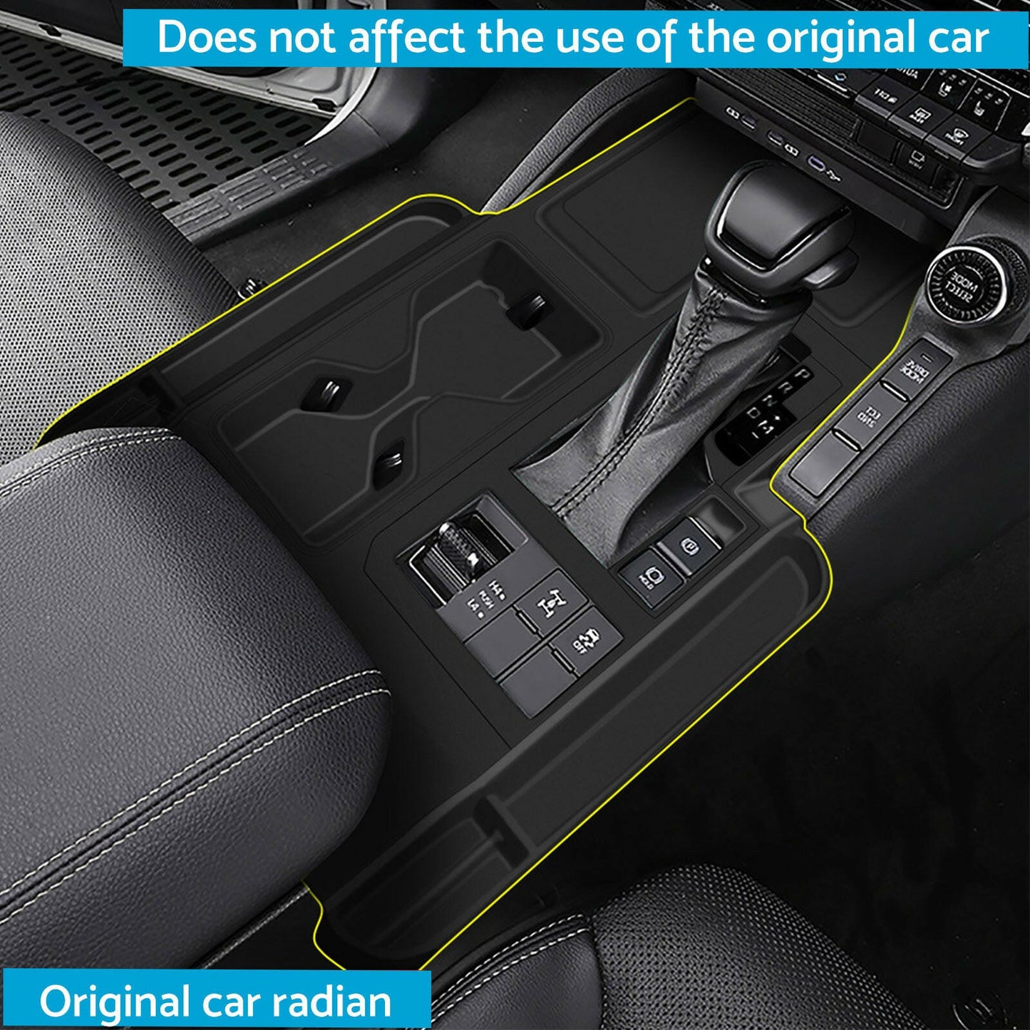 Silicone Rubber Gear Shift Panel Trim Suitable For Toyota Prado LC250 2024-2025 RHD