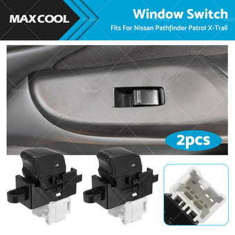 compare product 2X Single Window Switch Control 25411-0V000 For Nissan Pathfinder Patrol X-Trail