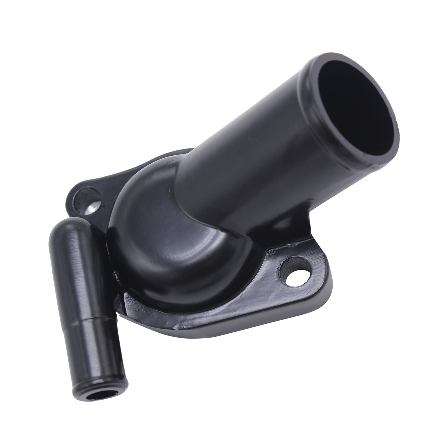 Single Outlet Aluminium Water Neck Black Suitable for Holden Commodore V8 Black