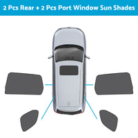Car Window Magnetic Mesh Sun Shades Suitable For Mitsubishi Outlander 2021-2023
