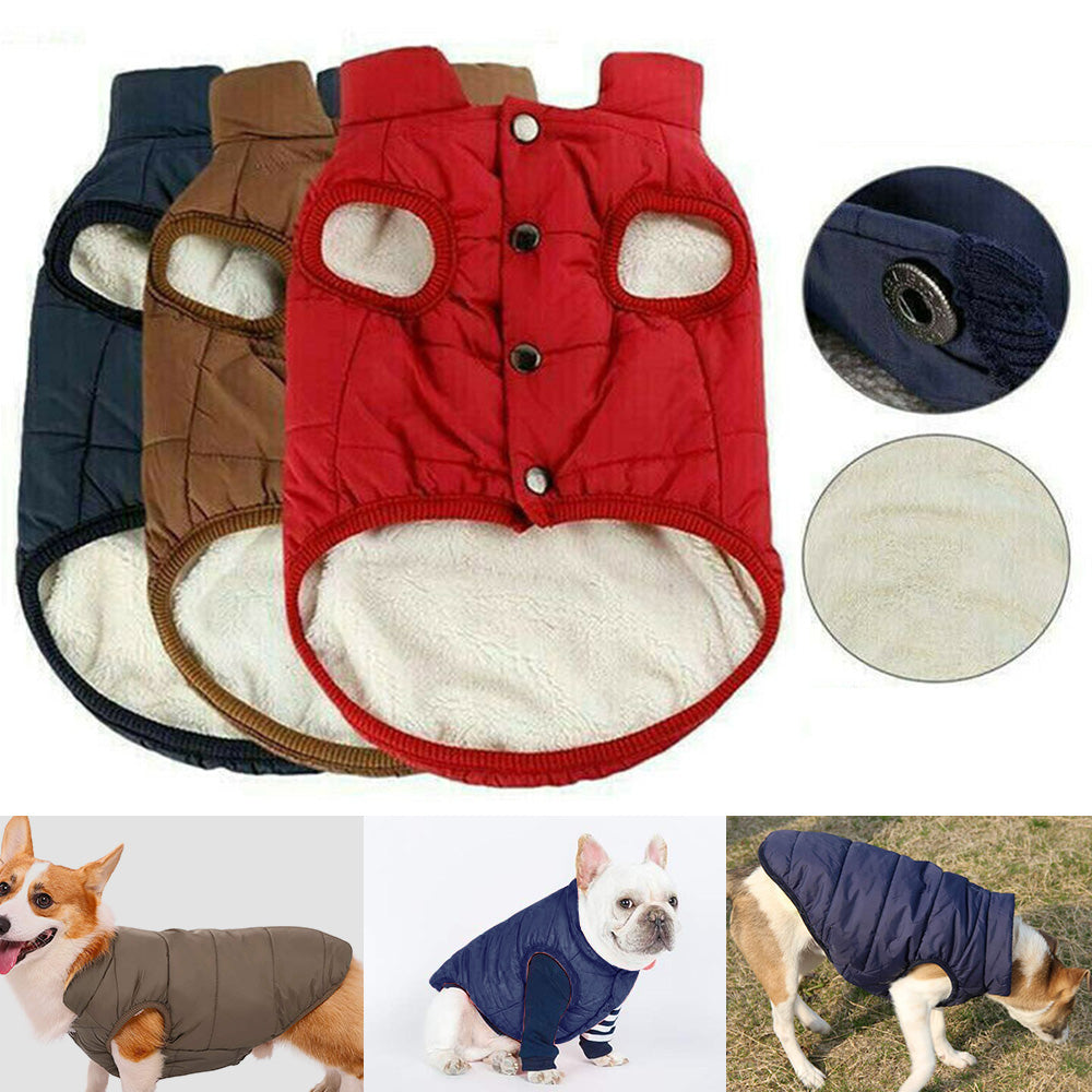 {{ Pet Dog Warm Windproof Coat Fleece Jacket Jumper Sweater Winter Puppy Clothes AU }} - Buy Car Parts Online at {{ Kaka Auto Parts }}.