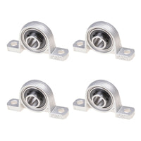 4x Ball Bearing Pillow Block Zinc Alloy Metal Suitable For 8/10/12/20mm Inner Diameter