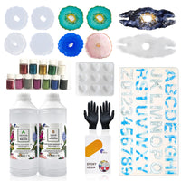 Epoxy Resin 1:1 AB Kit Craft Coating UV Color Pigment Paste Liquid Silicone Mold