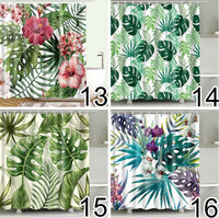 {{ Bathroom Fabric Shower Curtain 12 Hook Set Water Resistant Tropical Plants Panel }} - Buy Car Parts Online at {{ Kaka Auto Parts }}.