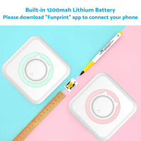 Mini Pocket Thermal Printer Suitable For Wireless Bluetooth Photo Paper Inkless Printing
