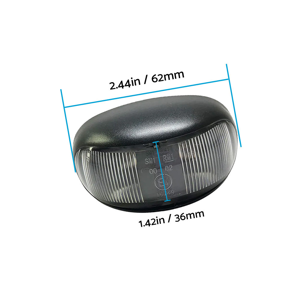 {{ 8pcs 2 LED Clearance Lights Side Marker Lamp Red Amber Trailer Truck 12V 24V }} - Buy Car Parts Online at {{ Kaka Auto Parts }}.