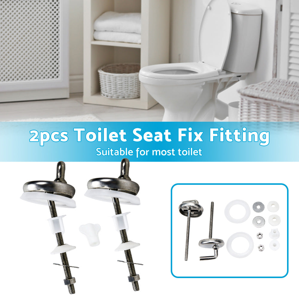 {{ 2PCS Toilet Seat Fix Fitting Stainless Back To Wall Replace Quick Release Hinges }} - Buy Car Parts Online at {{ Kaka Auto Parts }}.