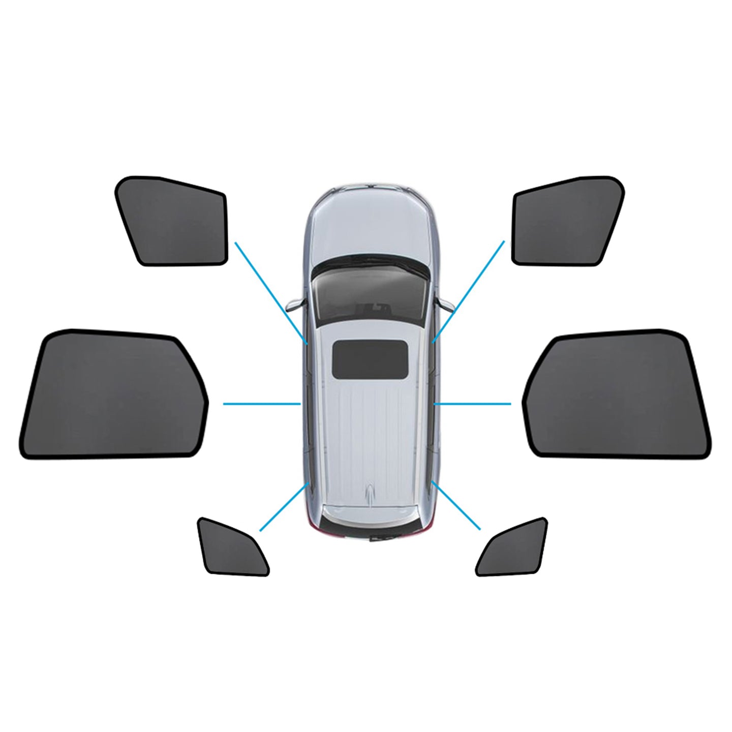 {{ Magnetic Mesh Sun Blind Shades Suitable for Suitable for Volvo XC60 2017-2024 }} - Buy Car Parts Online at {{ Kaka Auto Parts }}.