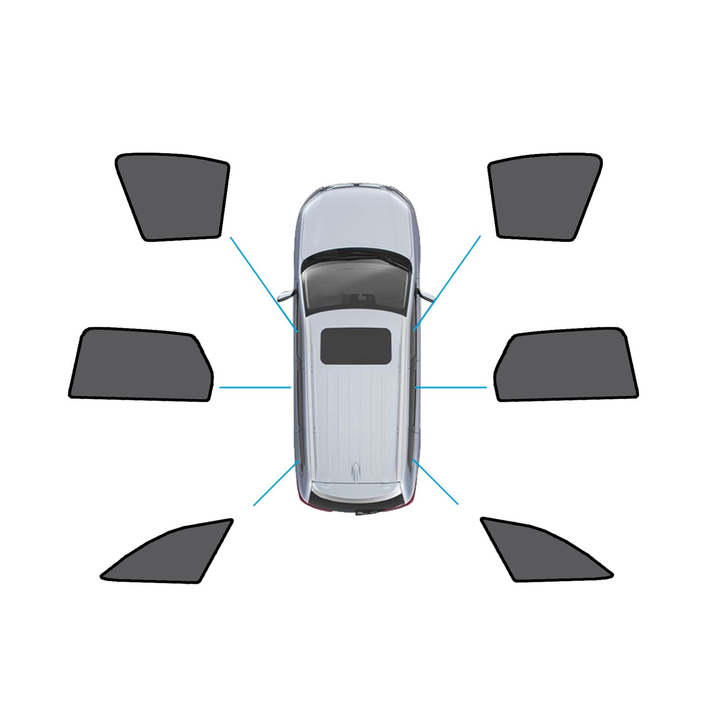 {{ Magnetic Mesh Sun Blind Shades Suitable for Audi A4 Wagon B9 2016+On Front/Rear }} - Buy Car Parts Online at {{ Kaka Auto Parts }}.