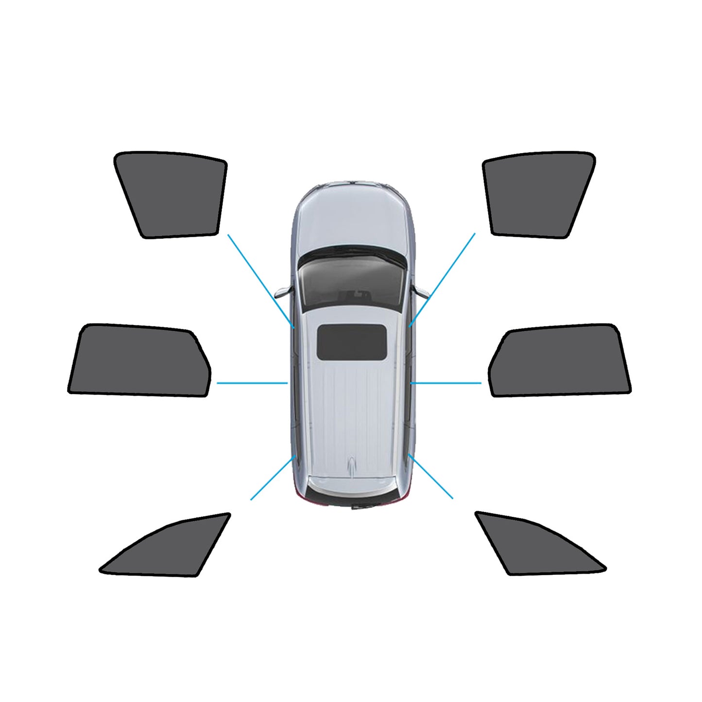 {{ Magnetic Mesh Sun Blind Shades Suitable for Audi A4 Wagon B9 2016+On Front/Rear }} - Buy Car Parts Online at {{ Kaka Auto Parts }}.