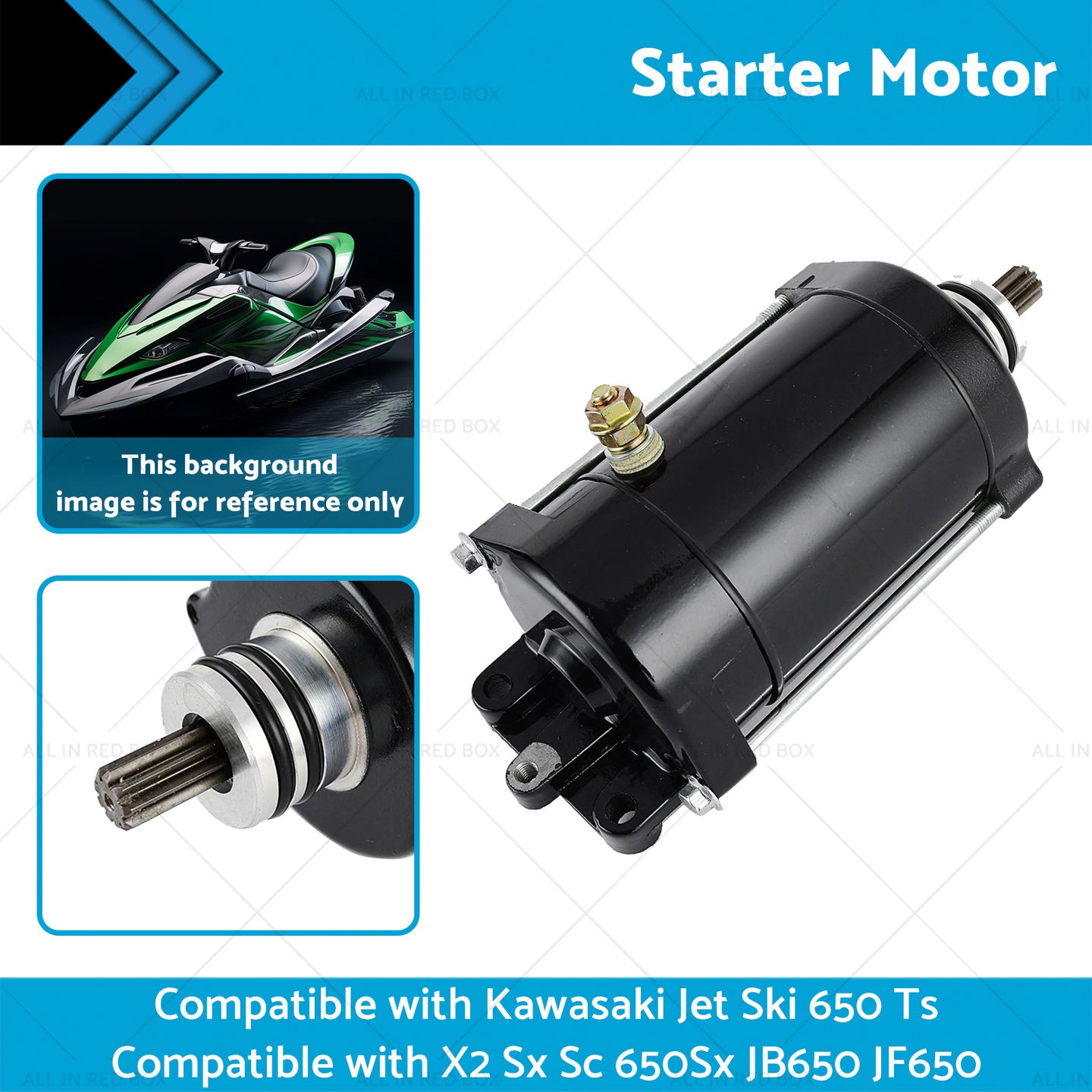 {{ Starter Motor Suitable for Kawasaki Jet Ski 650 Ts X2 Sx Sc 650Sx JB650 JF650 }} - Buy Car Parts Online at {{ Kaka Auto Parts }}.