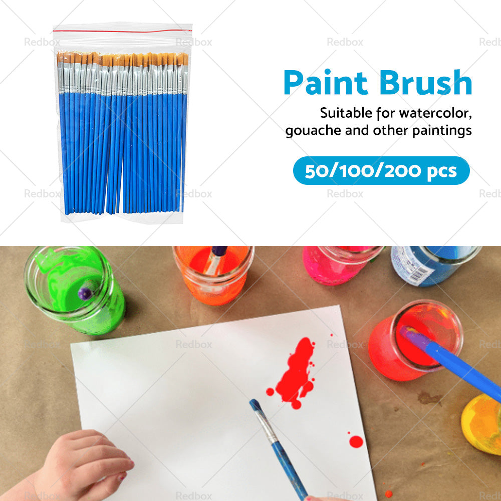 {{ 50-200pcs Flat Paint Brushes Small Brush Bulk for Detail Painting Craft Art Gift }} - Buy Car Parts Online at {{ Kaka Auto Parts }}.