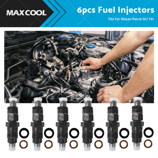 {{ 6PCS Diesel Fuel Injectors Fits For Nissan Patrol GQ Y60 TD42 TD42T 1988-1997 }} - Buy Car Parts Online at {{ Kaka Auto Parts }}.