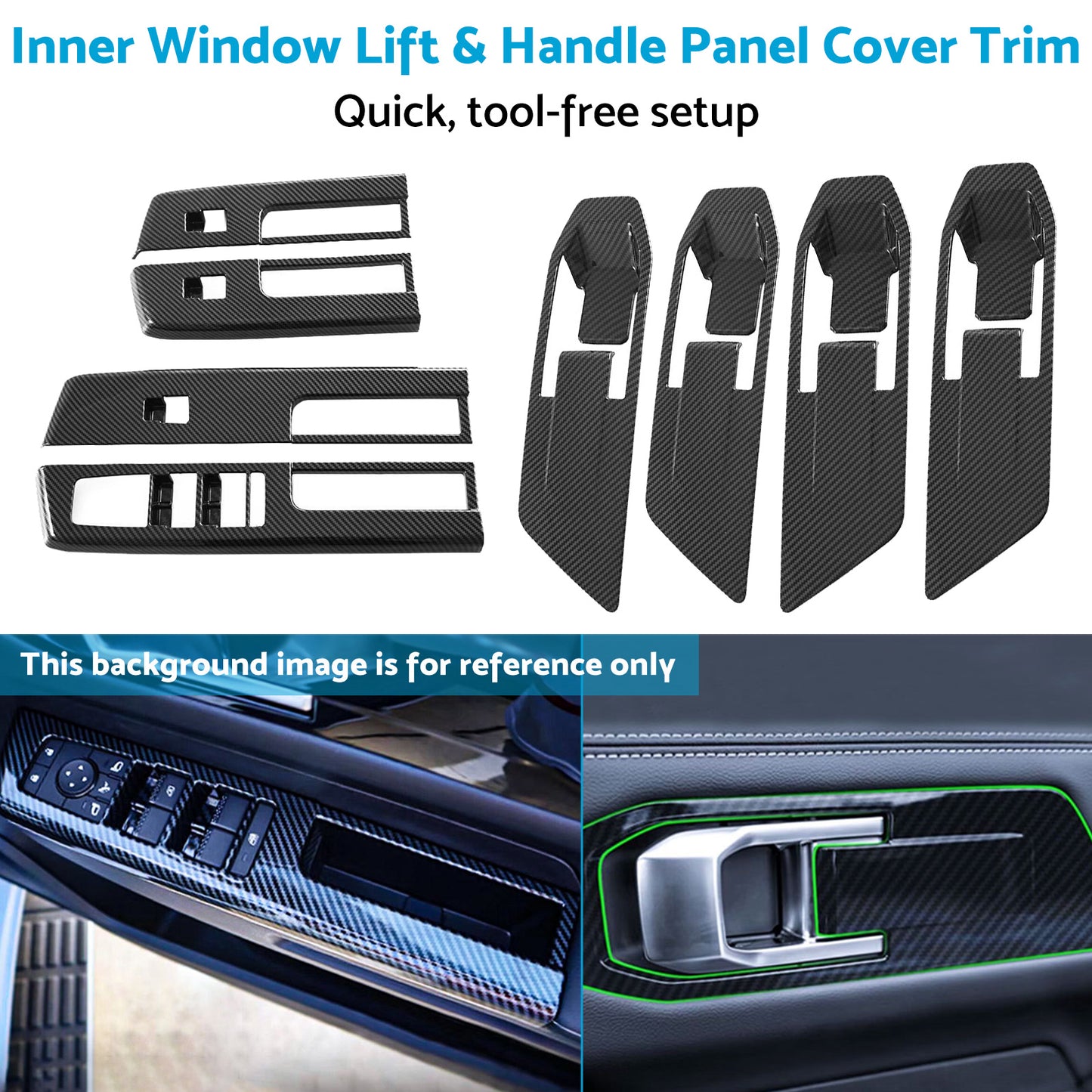 {{ Inner Window Lift & Handle Panel Cover Trim Suitable For Mitsubishi Triton 23-25 }} - Buy Car Parts Online at {{ Kaka Auto Parts }}.