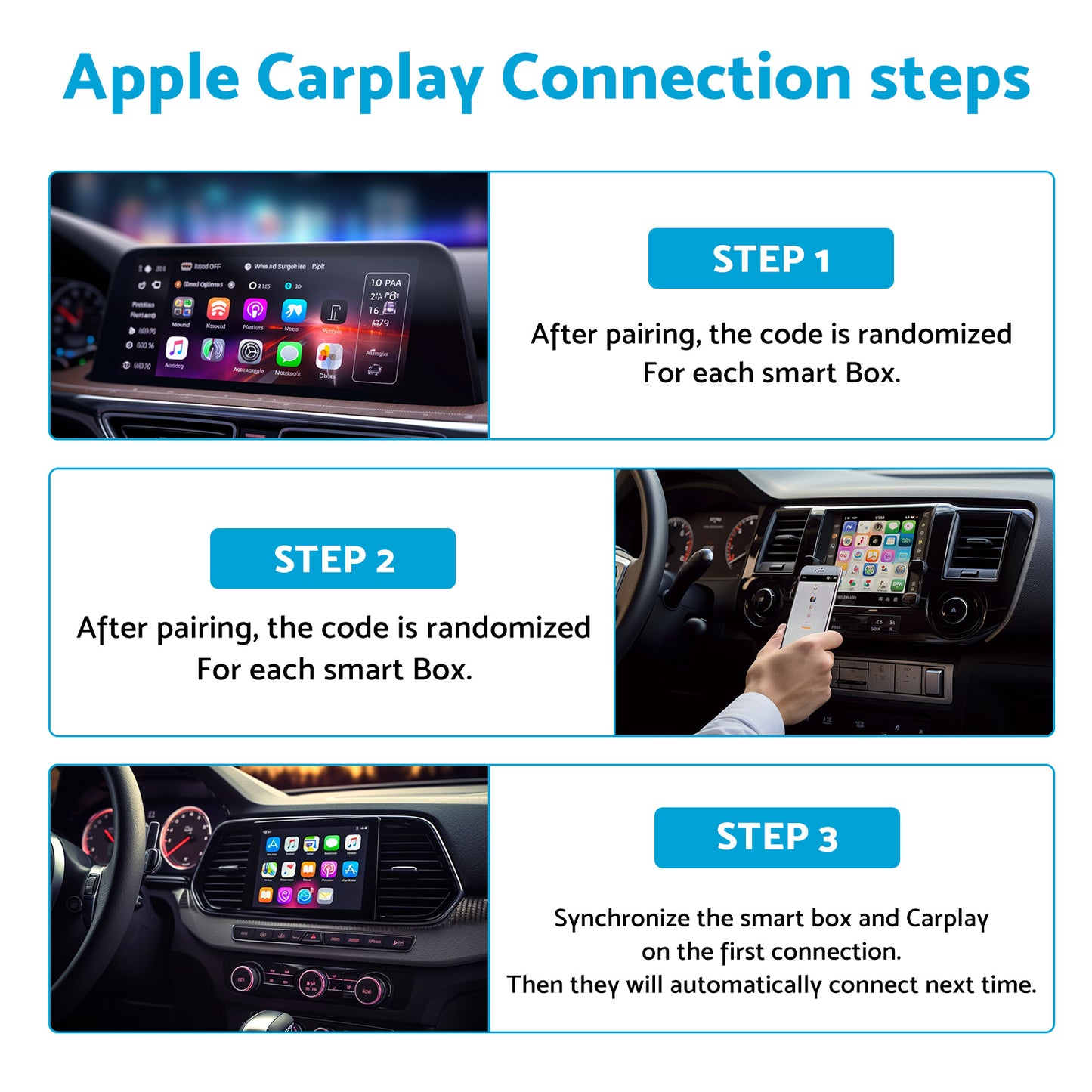 Bluetooth USB Wireless Receiver Black Suitable for Apple CarPlay Adapter