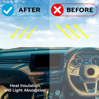 Black Non-Slip Dash Mat Suitable For Skoda Octavia Mk3 2013-2020 Dashboard Cover