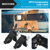 {{ 2PCS Compression Lock Latch Rounded End Tool Box For Caravan Camper Trailer }} - Buy Car Parts Online at {{ Kaka Auto Parts }}.