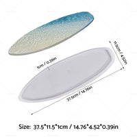 {{ Surfboard Silicone Epoxy Resin Tray Mold Surf Board DIY Ocean Wave Serving Board }} - Buy Car Parts Online at {{ Kaka Auto Parts }}.