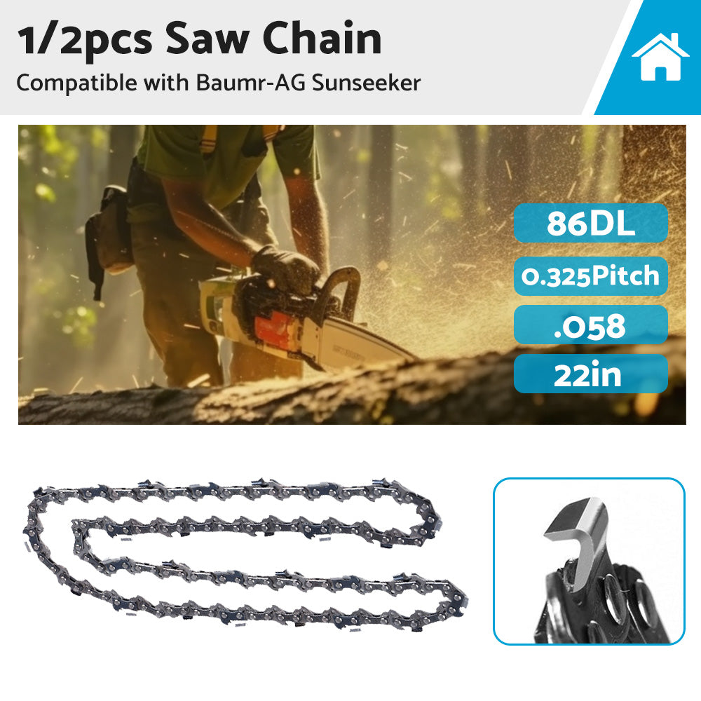 {{ 22  Chainsaw Chain 22inch 0. 325 . 058 86DL Suitable for Baumr-AG Sunseeker }} - Buy Car Parts Online at {{ Kaka Auto Parts }}.