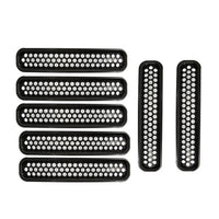 Front Mesh Grille Inserts Grill Cover Trim Suitable For Jeep Wrangler TJ 1997-2006