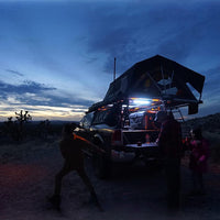 {{ 287MM DUAL LED BUG LIGHT 12/24V AWNING LIGHT AMBER/WHITE LIGHTS W/ SWITCH }} - Buy Car Parts Online at {{ Kaka Auto Parts }}.