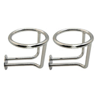 2x Marine Stainless Steel Drink Cup Holder Ring Suitable For Car Boat Yacht Truck RV