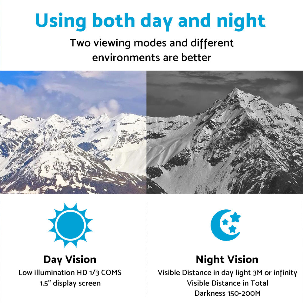 5x IR Night Vision Monocular Zoom Digital HD Telescope With 4K Video Camera Suitable For Hunting