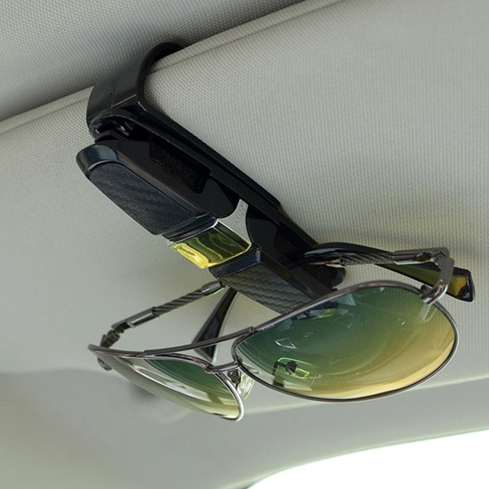 4x Luxury Car Sunglasses Holder Visor Clip Sun Ticket Card Mount